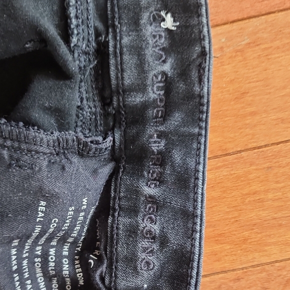 American Eagle Black Cropped Pants Ankle Length - Picture 5 of 7